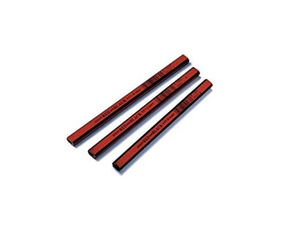 DIXON Industrial Carpenter Pencils, Hard Graphite Core, Red/Black, 7", 12-Pack (19973) - style: Hard
