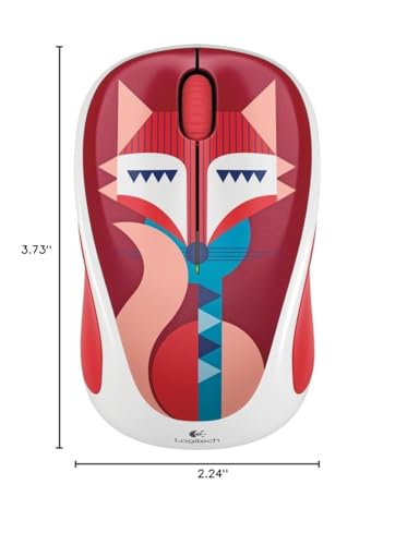 Logitech 910-004442 Wireless Mouse - Francesca Fox - color: Francesca Fox