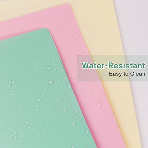 60-Pack Plastic andPockets and Prongs,2-Pocket and3 Fasteners, Pastel Folders Holds 8-1/2" x 11" Paper for School/Office/Home, Green - color: Light Green, size: 60-Pack