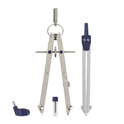 Pacific Arc Spring Bow Compass with 6 inch Divider, Universal Adaptor, 6 inch Break Leg, and Replacement Lead. - style: Divider