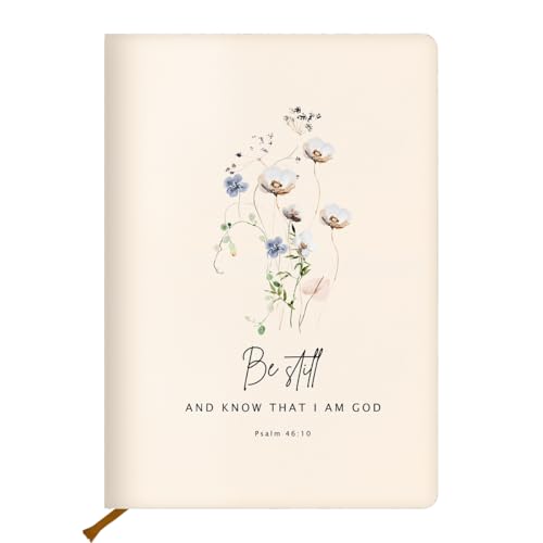 Flower Christian Hard Shell Journal Notebook, Bible Gifts for Women, Inspirational Hardcover Notebooks, College Ruled Notebook, Journals for Writing Planner Note Taking 200 Sheets (5.8 x 8.3) - color: Multi 1557