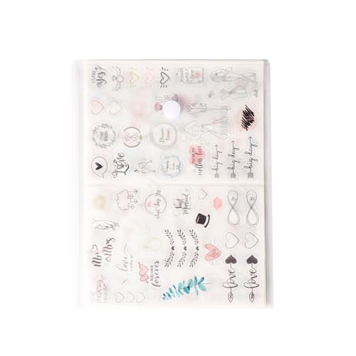 8.5 x 11 Vertical Clear Letter Sized Plastic Envelopes Document File Storage Holder 40 Pack Hook Loop Closure - color: 40 Pack