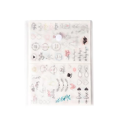 8.5 x 11 Vertical Clear Letter Sized Plastic Envelopes Document File Storage Holder 40 Pack Hook Loop Closure - color: 40 Pack