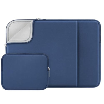 RAINYEAR 13 Inch Laptop Sleeve Compatible with 13.3" MacBook Air/Pro M1 M2 M3 M4 M5 A3449 A3240 A3113 A2681 A2338 Case with Front Pocket Accessories Pouch (Navy Blue,Upgraded Version) - color: Navy Blue(Upgraded Version), size: 13"