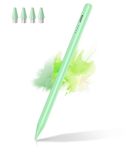 CMARS Active Stylus Pen for Touchscreen, Universal Tablet Pencil for Apple iPad/iPhone/Samsung/Huawei/Xiaomi/Android and More Devices, Rechargeable Digital Pens with Magnetic Function - Gr - color: Green