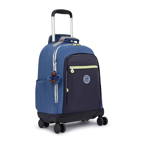 Kipling New Zea 15" Laptop Rolling Backpack - color: Fantasy Blue Bl