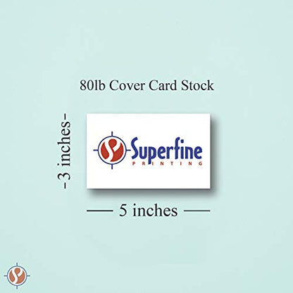 Blank Index Flash Note Cards | 80lb Heavyweight Thick White Cover Stock. 100 Cards Per Pack | 3 x 5 - size: 3 x 5