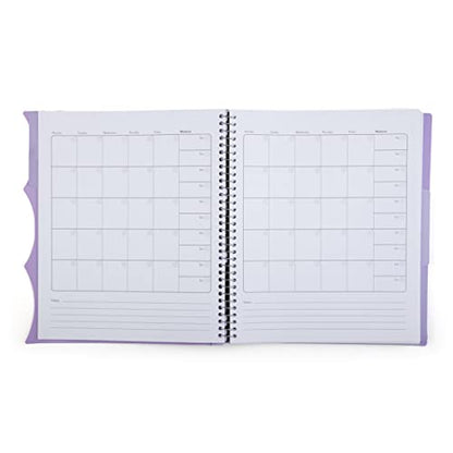 Mintra Office Durable PREMIUM Spiral Notebook (Lavender, 3 Subject (8.5in x 11in)) - color: Lavender, size: 3 Subject (8.5in x 11in)