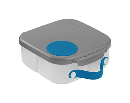 b.box Mini Lunch Box Kids | 4.25 Cup Leak Proof Bento Box for Kids Ages 3+ | 3 Compartment Snack Containers, School Lunch Container, Dishwasher Safe, BPA-Free, PFAS-Free - Blue Slate - color: Slate, size: 1-pack