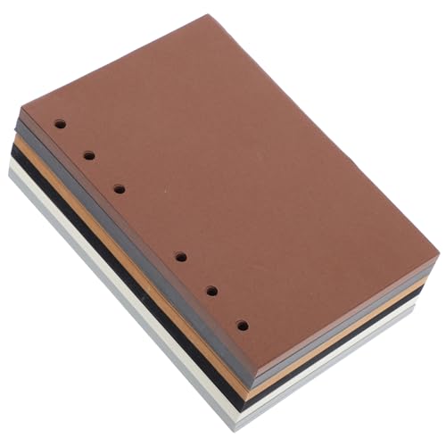 Housoutil 6-Ring A6 Blank Refill Paper for Journals and Planners 300 Sheets Unlined Loose Leaf Filler Paper for Aesthetic Binders and Note-taking