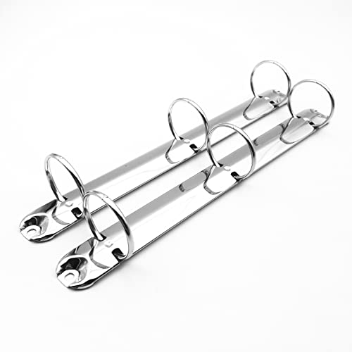 2Pcs Metal Standard Letter Size Notebook 3-Ring Binder Mechanism Replacement Kit，3 O Rings,Loose Leaf Binding Spines Combs for Personal Organizers Planners (PR280-3-38/26) - color: Silver Pr280-3-38/26