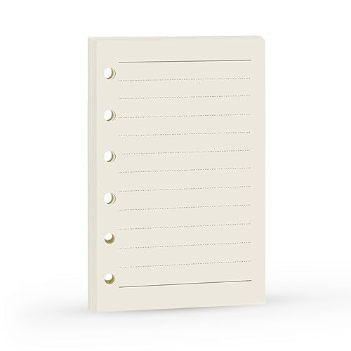 A7 Planner Refill, A7 Agenda Refill Paper Rulled Line for 6 Rings Filofax, Personal Mini Journal Inserts, 6 Holes/100gsm,Pocket Size 4.84 x 3.23'', Harphia - color: Line, size: A7