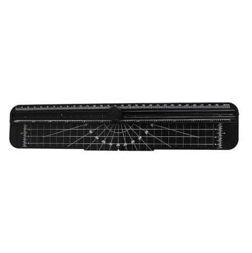 Semme Cutter Portable and Precise Sliding Trimmer for Scrapbooking Journals and Cards Lightweight and Versatile (Black) - color: Black
