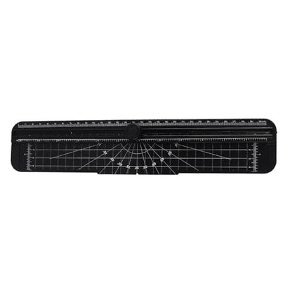 Semme Cutter Portable and Precise Sliding Trimmer for Scrapbooking Journals and Cards Lightweight and Versatile (Black) - color: Black