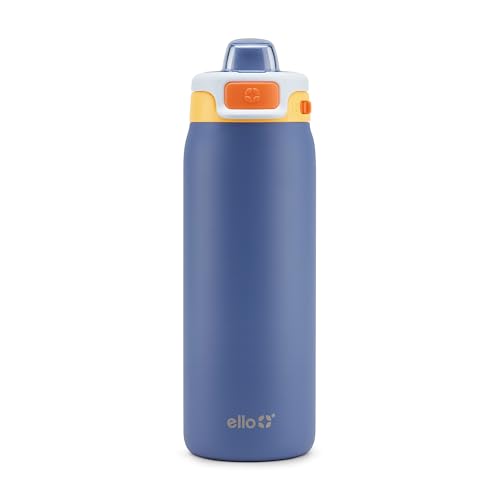 Ello Pop & Fill 18oz Stainless Steel Kids Water Bottle with Quick Fill Lid | Vacuum Insulated BPA Free Bottle with Leak Proof Straw and Chug Lid, Dishwasher Safe, Gift For Kids Teens, Lighthouse - color: Lighthouse, size: 18 Ounces