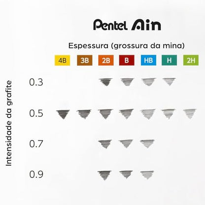 Pentel Ain Lead for 0.5mm 3B C285-3BO Mechanical Pencil