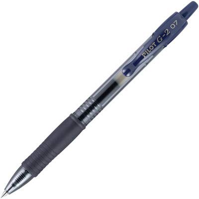 Pilot G2 Premium Gel Roller Pens, Fine Point 0.7 mm, Navy Ink Pens Fine Point, Pack of 12 - Ideal for School, Journaling, and Office Writing - color: Navy Ink