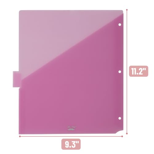 Mr. Pen- Binder Dividers with Pockets and Tabs, 24 Pack | Pocket Dividers for 3 Ring Binder with Tabs, Binder Dividers with Pockets, Dividers with Pockets, Binder Divider - color: Pastel, size: 24 Pack
