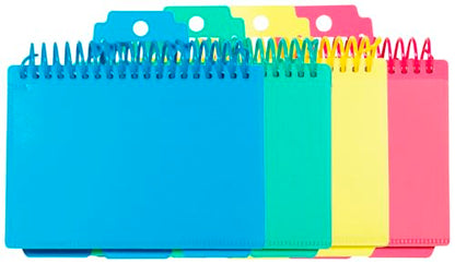 C-Line Spiral Bound Index Card Notebook with Tabs, Includes 60 Ruled 3 x 5 Inch Index Cards, 1 Notebook, Color May Vary (48750) - style: 1 Notebook