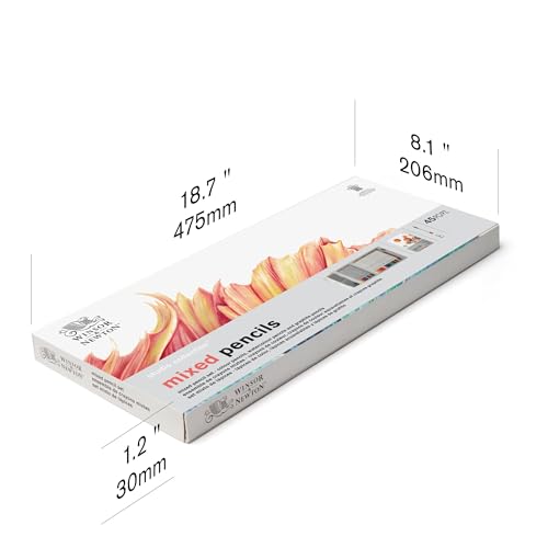 Winsor & Newton Studio Collection 아티스트 연필, 혼합 필통 세트, 45피스 - style: 45피스 혼합 연필 세트