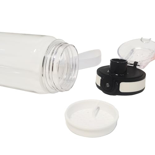 Clear Plastic Water Bottle | No Markings 32oz Chug Lid Sports Water Bottle | Leak Proof Re-Usable Flip Top Plastic Drinks Bottles for School, Office, Gym, Cycling, Exams (Clear-32oz) - color: Clear-32oz