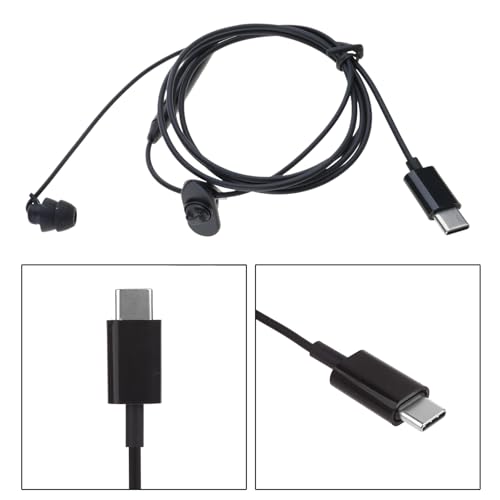 USB Type-C Single-Sided in-line Headset with Microphone, Suitable for Mobile Phones and Computers, Designed for Driving