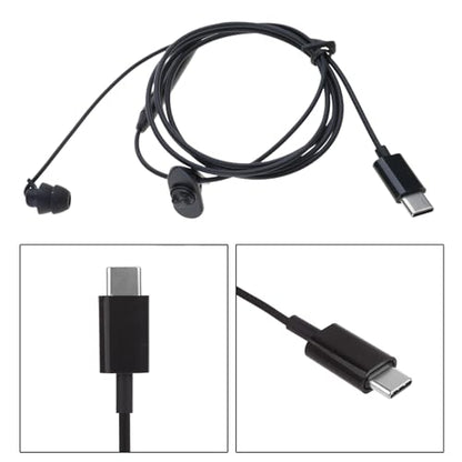 USB Type-C Single-Sided in-line Headset with Microphone, Suitable for Mobile Phones and Computers, Designed for Driving
