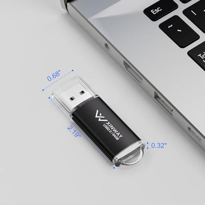 64GB USB 2.0 Flash Drives Thumb Drives Memory Stick Jump Drive Zip Drive, 2 Pack Mixed Colors: Black Blue - color: 64GB - Black Blue