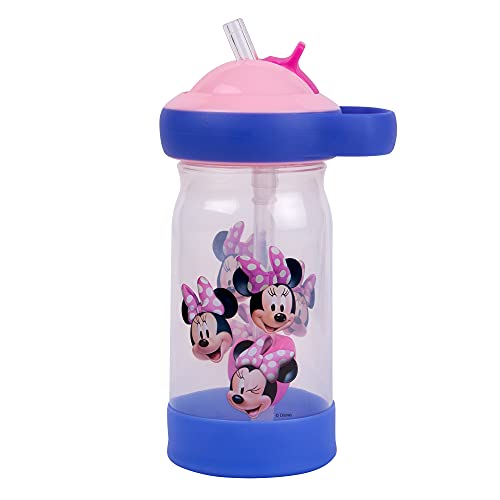 The First Years Disney Minnie Mouse Sip & See Kids Water Bottle - Water Bottle for Toddlers - Spill Proof Toddler Cup - 12 Oz - style: Minnie Mouse