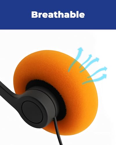 10 Pack Classroom Headphones for School Students, Bulk Headphones with 3.5mm Jack, Comfortable Soft Earpads, Adjustable Headband, 4 Ft Tangle-Free Cord for Computers, Tablets & Laptops