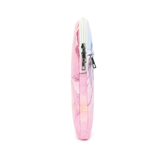 Pink Marble Laptop Sleeve Case Bag with Pocket for MacBook Air 13 inch,iPad Pro 13 inch and 12.5 inch-13.3 inch Laptops - color: Pink Marble, size: 12.5 inch-13.5 inch