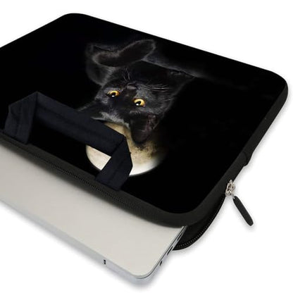 AMARY Laptop Sleeves 11.6" 12" Laptop Handle Bag Neoprene Notebook Carrying Pouch Chromebook Sleeves case (Cat) - color: Cat