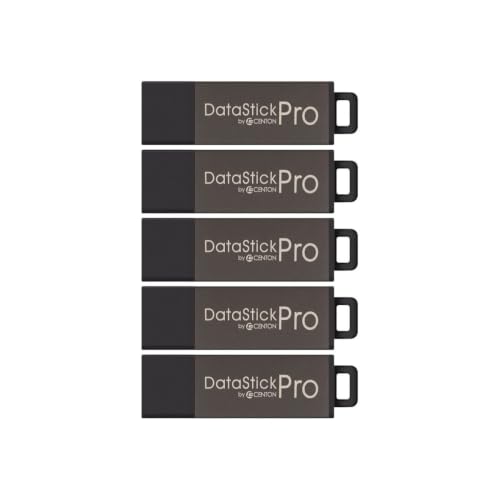 Centon Electronics DataStick Pro USB 2.0 Flash Drive, 32 GB, USB Flash Drives, 5 Bulk Pack, Grey - style: 32 GB (Pack of 5)