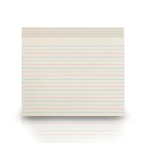 School Smart Zaner-Bloser Writing Paper, Handwriting Practice Lined Paper, Grade 2 Learning, 3/4 Inch Rule, 10-1/2 x 8 Inches, 500 Sheets - size: 10.5" x 8", style: 3/4 Inch Ruled