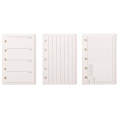 3 Pack A8 Refill Paper Loose Leaf Paper 120 Sheets Refillable Planner Binder Paper M5-5 Hole Mini Binder Paper 2.64''x4.09'' Filler Paper Vertical Line&To Do List&Weekly Plan - color: Vertical Line&To Do List&Weekly Plan