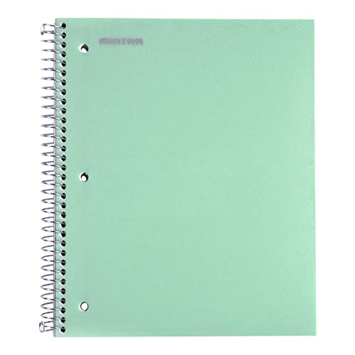 Mintra Office Durable Spiral Notebooks, 3 Subject (Lavender, Sage Green, Salmon, Wide Ruled 3pk) - color: Lavender, Sage Green, Salmon, size: Wide Ruled 3pk