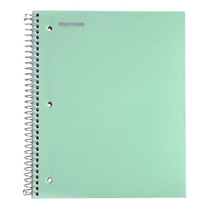 Mintra Office Durable Spiral Notebooks, 3 Subject (Lavender, Sage Green, Salmon, Wide Ruled 3pk) - color: Lavender, Sage Green, Salmon, size: Wide Ruled 3pk