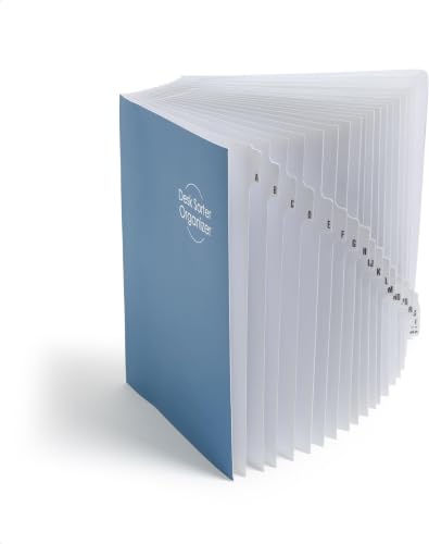 SMEAD Expandable Alphabetic File Sorter Dark Blue | Letter Size | 20 Dividers | Laminated Tabs | Pack of 5 - color: Alphabetic - Blue, size: Letter (Pack of 5)