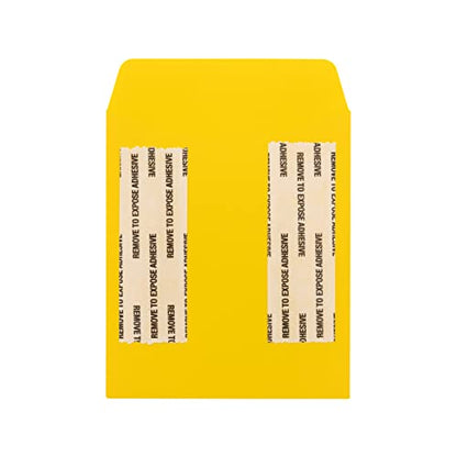 Hygloss 30 Pcs Library Card Pockets 3.5x5 Inch - Self-Adhesive Pocket Envelopes - Yellow Classroom Envelope Pockets - Ideal for Organizing - Colorful Small Library Book Pocket - color: Yellow, style: 30 Pockets