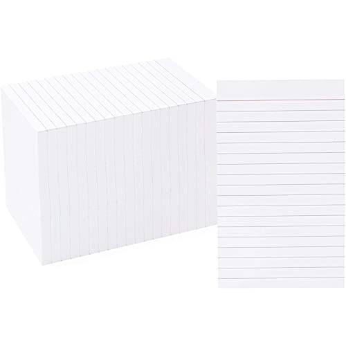 Okuna Outpost 300 Pack Vertically Ruled Index Cards - Lined Paper Vertical NoteCards - Portrait Style (3 x 5 In)