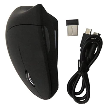 Wireless Ergonomic Mouse, Jelly Comb Rechargeable 2.4G Bluetooth Vertical Mouse Switch to 3 Devices Optical Mice with 6 Buttons 3 Adjustable 800/1200/1600 DPI Levels for Laptop, PC, MacBook