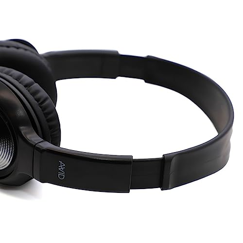 Avid AE‑55 USB Wired Headset with Noise‑Canceling Mic, Black/Silver, On‑Ear Design, 270° Rotating Boom, Chew‑Resistant Cord, Adjustable Fit for Classroom & Remote Learning (40‑Pack) - size: 40 Pack (USB)