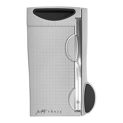 Tim Holtz Mini Paper Cutter - Small Portable Guillotine Paper Trimmer for Crafts, Photo Paper, and Card Making - 6.25 Inch Cutting Length with Ruler and Grid Lines - size: Mini 6.25"