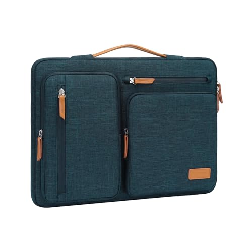 MOSISO 12.9 inch Tablet Sleeve Case for iPad Pro 13 M4 & iPad Air 13 M3 M2, iPad Pro 12.9 M2 M1 6/5th with Magic Keyboard&Smart Keyboard Folio, Side Open Carrying Bag with 4 Zipper Pockets, Teal Green - color: Teal Green, size: 12.9 inch