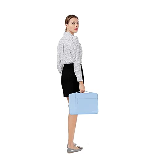MOSISO Laptop Case 13.3 inch, 13-13.3 inch Laptop Sleeve with Handle Compatible with MacBook Air/Pro 13/Pro 14 M5 M4 M3 M2 M1,HP Dell ASUS Lenovo, Polyester Multifunctional Computer Bag, Air Blue - color: Air Blue, size: 13.3 inch