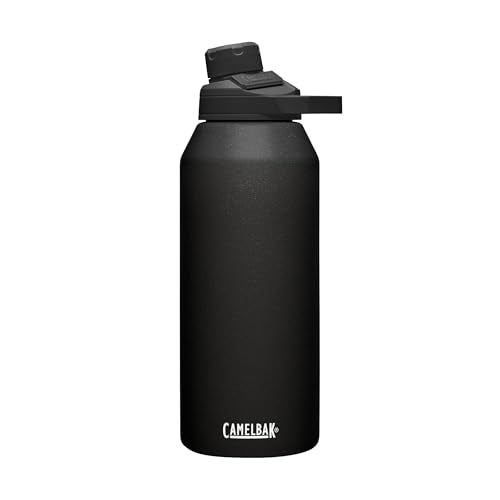 CamelBak Chute Mag Vacuum Insulated Stainless Steel Water Bottle, Magnetic Leak‑Resistant Cap for Everyday Hydration - color: Black, size: 40 Ounces