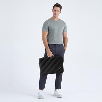 DOMISO 15.6 inch Laptop Case Sleeve Protective Cover Compatible with 16 inch MacBook Pro M4 M3 M2/Pro Max,15.6-16 inch HP Dell ASUS Lenovo Chromebook,Waterproof Computer Cases Bag with Handle,Black - color: Black, size: 15.6 inch