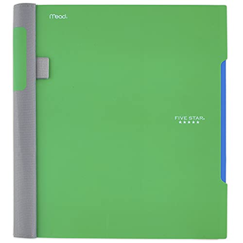 Five Star Advance Spiral Notebook, 1 Subject, College Ruled Paper, 100 Sheets, 11 x 8-1/2 inches, Green (72884) - color: Green
