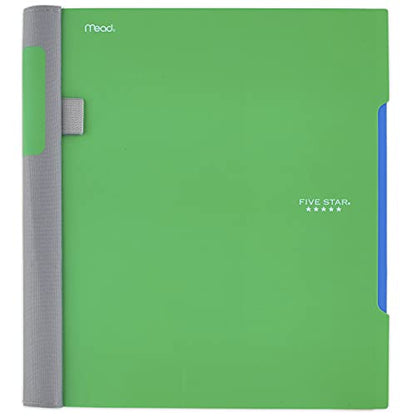 Five Star Advance Spiral Notebook, 1 Subject, College Ruled Paper, 100 Sheets, 11 x 8-1/2 inches, Green (72884) - color: Green