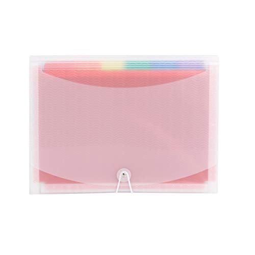 Smead Desktop Poly Expanding File Folder Organizer, Accordion File, Paper Document Storage, 12 Pockets, Flap and Cord Closure, Letter Size (70723) (Pack of 12) - size: Letter (Pack of 12), style: 12 Pocket